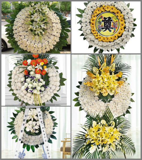 山东济宁曲阜市防山镇席家村花圈速递